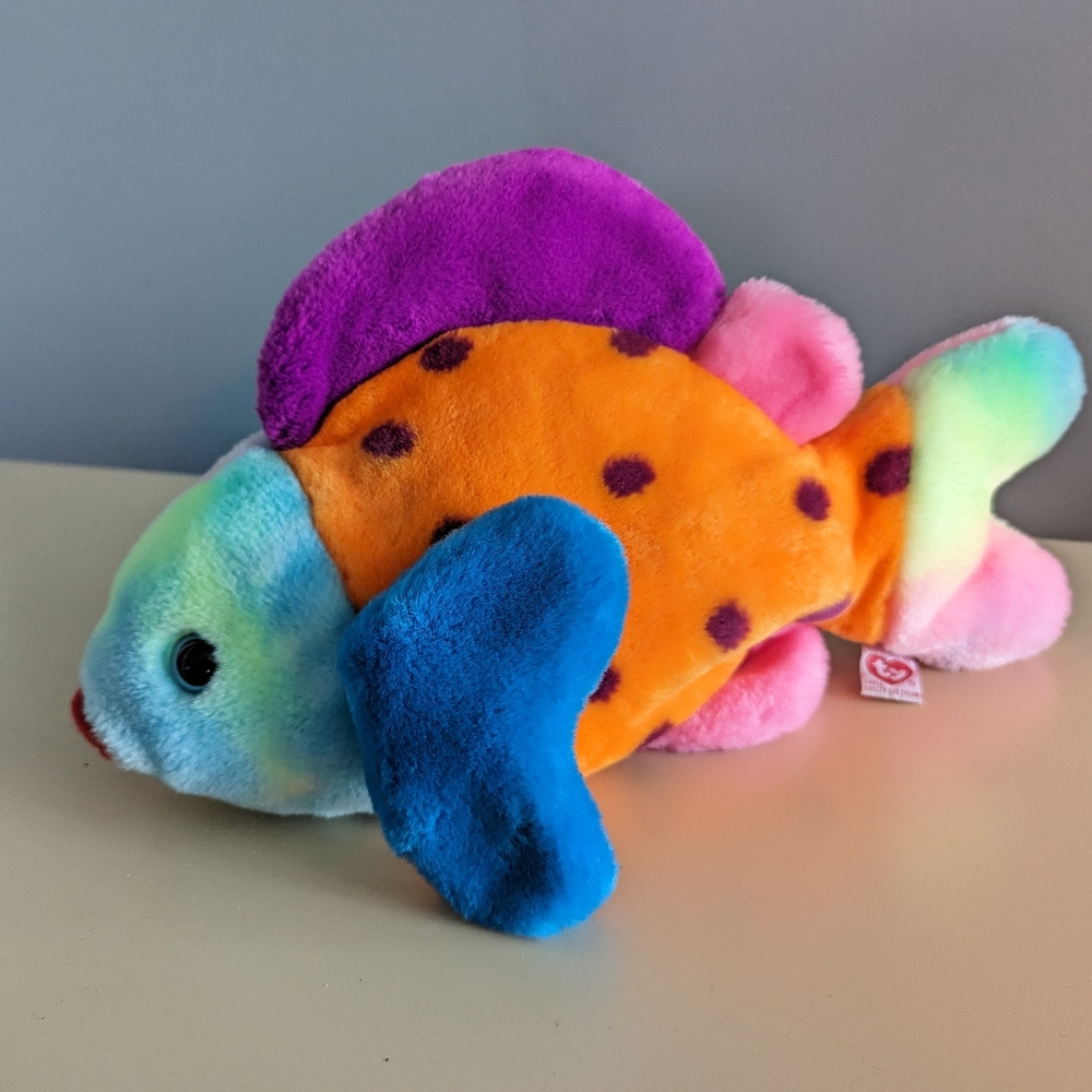Vintage Ty large Beanie Baby Lips the Fish